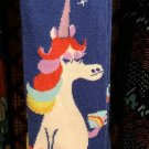 DISNEY PARKS FAMOUS RAINBOW UNICORN INSIDE OUT KNEE HIGH SOCKS NEW ON CARD