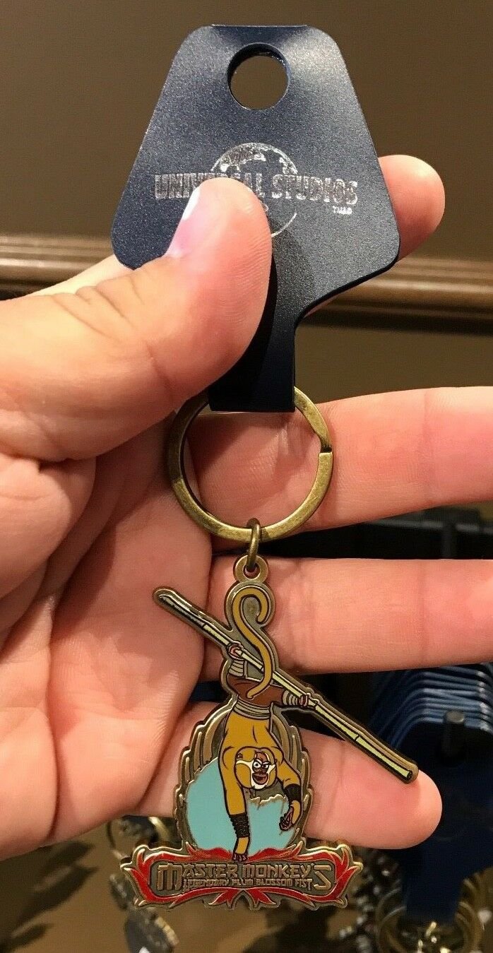 Universal Studios Kung Fu Panda Master Monkey's Monkey Keychain New