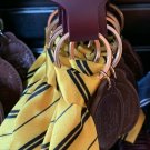 Universal Studios Harry Potter Hufflepuff Fabric Tie Keychain New with Tags