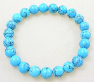 Free shipping---Turquoise  Beads Bracelet