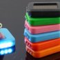 Free Shipping--6 pcs/lot rechargable solar mini LED flash light key chain light with solar panel