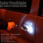 Free Shipping--6 pcs/lot rechargable solar mini LED flash light key chain light with solar panel