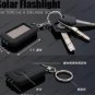 Free Shipping--6 pcs/lot rechargable solar mini LED flash light key chain light with solar panel