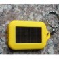 Free Shipping--6 pcs/lot rechargable solar mini LED flash light key chain light with solar panel