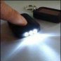 Free Shipping--6 pcs/lot rechargable solar mini LED flash light key chain light with solar panel
