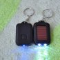 Free Shipping--6 pcs/lot rechargable solar mini LED flash light key chain light with solar panel