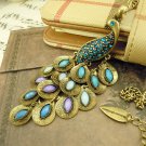 Free shipping---Necklace With Peacock Design Pendant