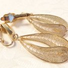 VINTAGE DESIGNER TRIFARI GOLD PLATED FILIGREE DROP EARRINGS LOVELY SET