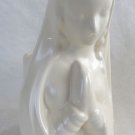 VINTAGE HAEGER SOFT WHITE BLESSED MOTHER PRAYING HANDS PLANTER W/TAG
