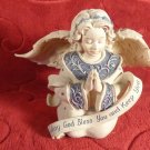 2002 SARAH'S  ANGELS "ADELINE" RESIN POTTERY MAY GOD BLESS YOU AND KEEP YOU
