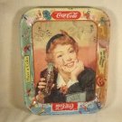 ANTIQUE TIN METAL COCA COLA SODA ADVERTISING TRAY PLATTER 1945 WW2 ERA
