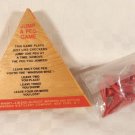 VINTAGE CANADIAN WHISKEY ADVERTISING COLLECTABLE WOODEN JUMP A PEG GAME COMPLETE