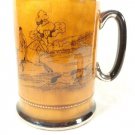 SUPERB ENGLAND MADE SILVER PLATE MUG STEIN "YE OLD COACHING & HUNTING CLUB" MINT