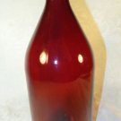 VINTAGE ANCHOR HOCKING RUBY RED GLASS BEER BOTTLE No 8585C MINT CONDITION