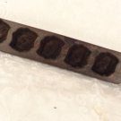 ANTIQUE PRIMITIVE EBONY WOOD MAPLE SYRUP CANDY MOLD CANDY CUTTING BOARD RARE
