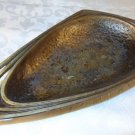 ART DECO SIGNED DAYAGI ISRAEL HAND HAMMERED BRASS ASHTRAY TRINKET DISH MODERNIST
