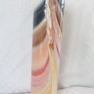 1981 PEACH REYNOLDS HAND MADE DRIP POTTERY KALEIDOSCOPE BEAUTIFUL PIECE SIGNED