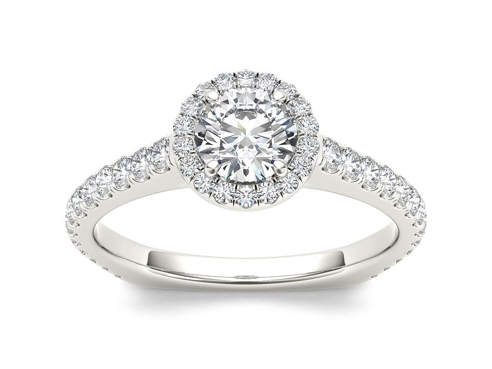 3.00 ct White Sapphire Sterling Silver Engagement Ring Sizable