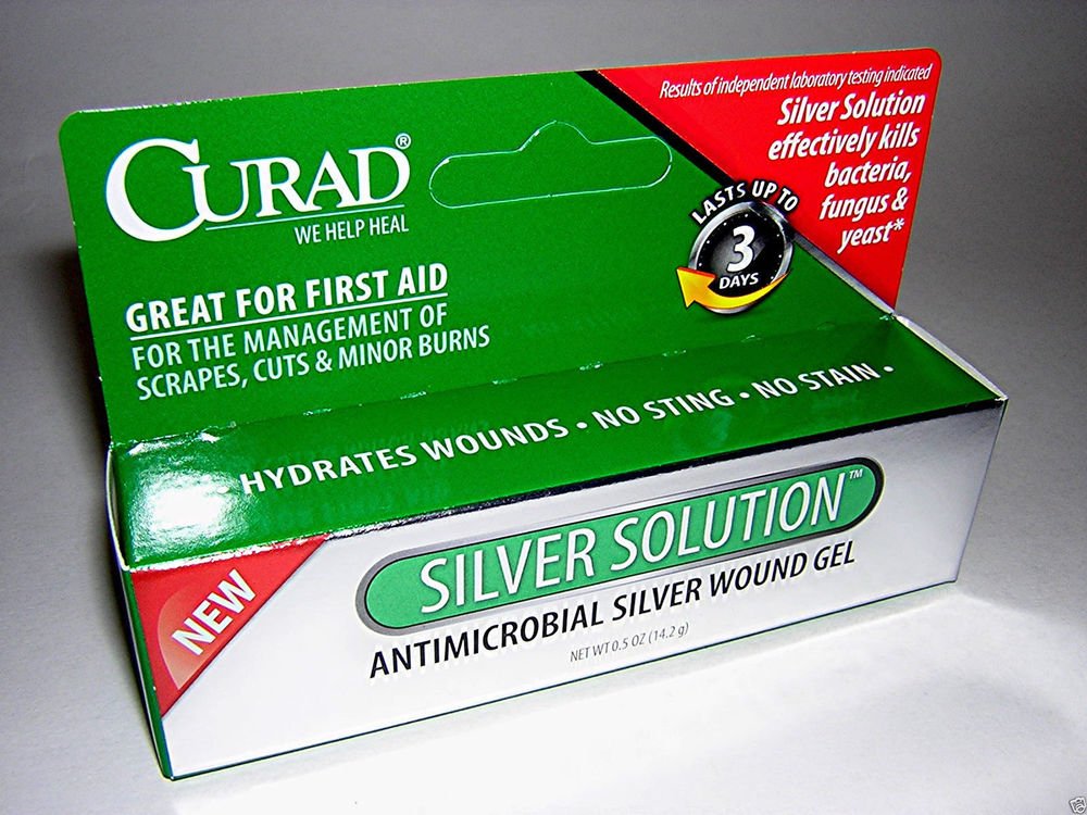 Curad Silver Solution Antimicrobial Wound Gel .5 Oz - CUR45951N