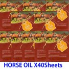 Horse oil face mask pack 40 sheets
