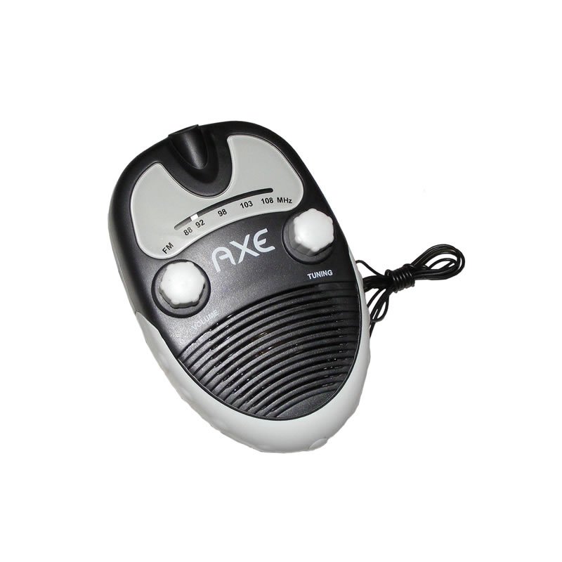 Compact FM Water Resistant Portable Bathroom Shower Radio