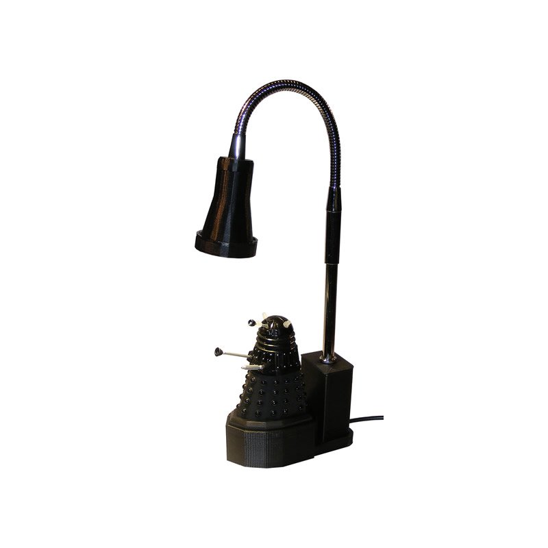 Doctor Who Dalek Compact LED Bedside Light with Adjustable Gooseneck Lamp