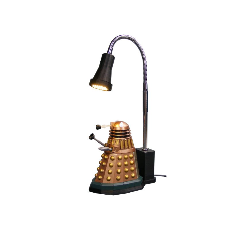 Doctor Who Dalek LED Bedside Lamp and Night Light with Adjustable Gooseneck Lamp