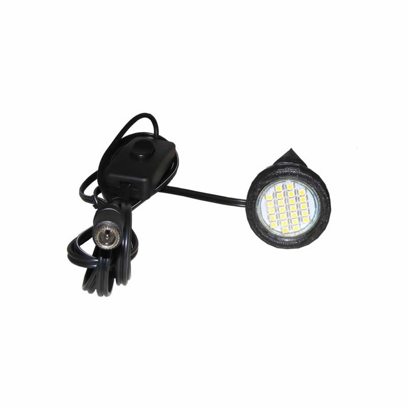 Single Black Plant Pot Uplighter / Plant Pot Spike Light with Mains Adapter