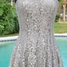 Cache $188 METALLIC LACE STRAPLESS EVENT DRESS NWT 2/4/6/8/10/12 Lined SHELF BRA Cache $188 METALLIC LACE STRAPLESS EVENT DRESS NWT 2/4/6/8/10/12 Lined SHELF BRA