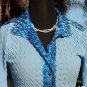 Cache $158 SATIN SHIMMER SNAKE PUCKER STRETCH Top NWT XS/S/M/L
