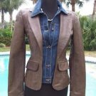 Cache $298 DEMIN + BUTTER SOFT LEATHER 2 in 1 JACKET COAT Top NWT 0/2/4 XS/S