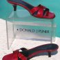 Donald Pliner $255 COUTURE TOMATO ANTIQUE PATENT LEATHER Shoe NIB 5.5 SLIDE