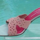 Donald Pliner $235 COUTURE NAPPA LEATHER Shoe NIB SHRIMP MIST CRISS CROSS SLIDE Donald Pliner $235 COUTURE NAPPA LEATHER Shoe NIB SHRIMP MIST CRISS CROSS SLIDE