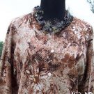 CHICO'S Chicos 1 / 2 $98 SEQUIN Jacket Top NWT S/M/L STRETCH FRONT BUTTON