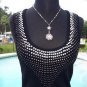 Cache $88 RIB KNIT MULTI COLOR BEAD SEQUIN EMBELLISHED STRETCH Top NWT XS/S/M
