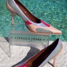 Donald Pliner $295 COUTURE LASER LEATHER Shoe NIB 8 10 NON SKID TRACTOR SOLE
