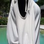 Cache $$$ RUCHED PEEK-A-BOO SPLIT SLEEVE BANDED BOTTOM Top NWT S/M STRETCH