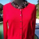 Cache $108 WOOL CASHMERE FRONT BUTTON Top NWT S/M FUN & FLIRTY STRETCH Cache $108 WOOL CASHMERE FRONT BUTTON Top NWT S/M FUN & FLIRTY STRETCH