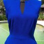 Cache $168 DAY EVENT DRESS NWT LINED STRETCH KEY HOLE FRONT METAL BAR BACK ZIP