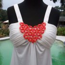 Cache EMBELLISHED STRETCH HALTER $108 Top NWT XS/S/M BUILT IN BRA LINED