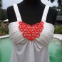 Cache EMBELLISHED STRETCH HALTER $108 Top NWT XS/S/M BUILT IN BRA LINED