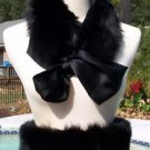 Cache $158 BLACK FOX FUR Collar Top Pant CAPELET BELT STOLE NWT XS/S/M/L/XL Cache $158 BLACK FOX FUR Collar Top Pant CAPELET BELT STOLE NWT XS/S/M/L/XL
