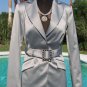 Cache $238 RHINESTONE SELF-BELT Top JACKET NWT 0/2/4/6/8/10/12 LINED SATIN EVENT