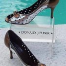 Donald Pliner $295 COUTURE PERFORATED METALLIC PATENT LEATHER Pump Shoe NIB Donald Pliner $295 COUTURE PERFORATED METALLIC PATENT LEATHER Pump Shoe NIB