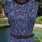 Cache $168 STRETCH DRESS LINED NWT XS/S/M/L + REMOVABLE BELT REPTILE PRINT