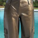 Cache $268 DARK GOLD BUTTER LEATHER LINED CARGO Pant NWT MOTORCYCLE XS/S/M/L Cache $268 DARK GOLD BUTTER LEATHER LINED CARGO Pant NWT MOTORCYCLE XS/S/M/L