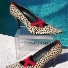 Donald Pliner $345 COUTURE HAIR CALF LEATHER Pump Shoe NIB 6 EXOTIC TOMATO
