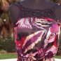 Cache $118 SILK CROCHET BEAD STRAPS CHEST & BACK Top NWT XS/S/M/L GATHER WAIST