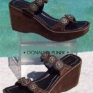 Donald Pliner $275 COUTURE SPORT SUEDE LEATHER WEDGE Shoe NIB 11 ORNATE HARDWARE Donald Pliner $275 COUTURE SPORT SUEDE LEATHER WEDGE Shoe NIB 11 ORNATE HARDWARE