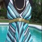 Cache $128 HANKEY HEM GOLD BRAID METALLIC LINED HALTER Top NWT XS/S/M